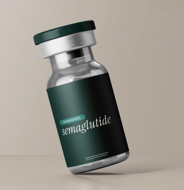 A vial of Bliv compounded semaglutide.