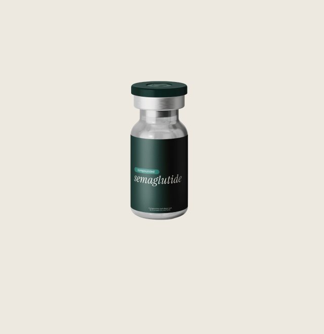 A vial of Bliv compounded semaglutide.