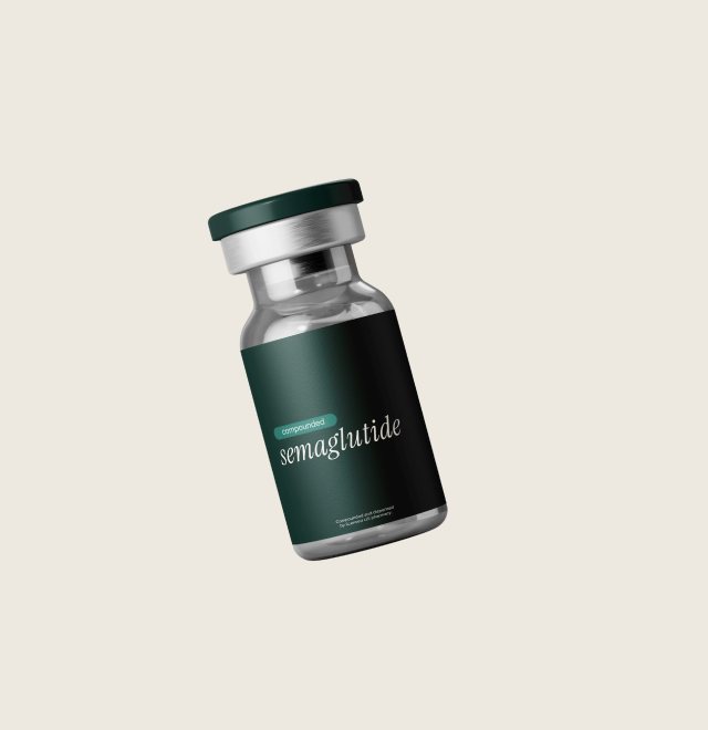 A vial of Bliv compounded semaglutide.