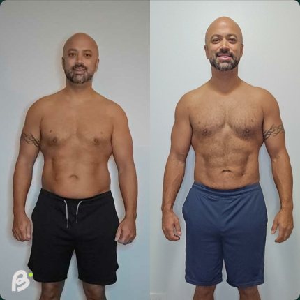 A member's before and after photos.
