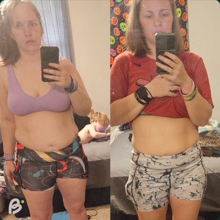 A member's before and after photos.